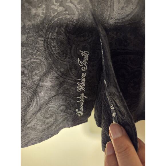 Robert Graham Men Shirt Size 2XL Black Paisley Graphics Short Sleeve Button Up - Picture 5 of 9